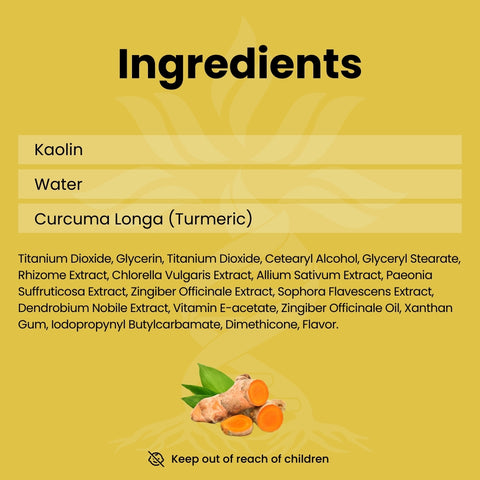 Turmeric Face Mask with Ginger and Vitamin E