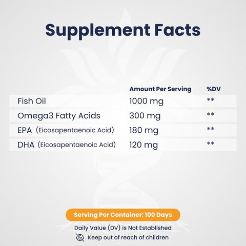 Omega3 Fish oil 200 Softgels