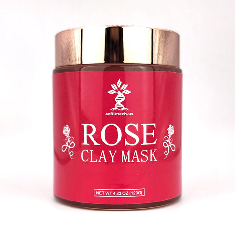 Clay Rose Mask with Rose Extract, Vitamin C, Vitamin E for Skin