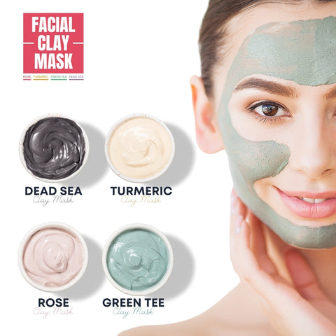 4 Facial Skin Clay Masks